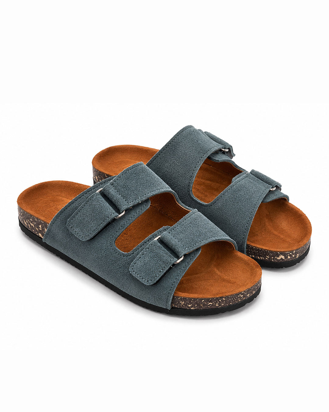 Men’s Adjustable Double Buckle Slides – Indigo