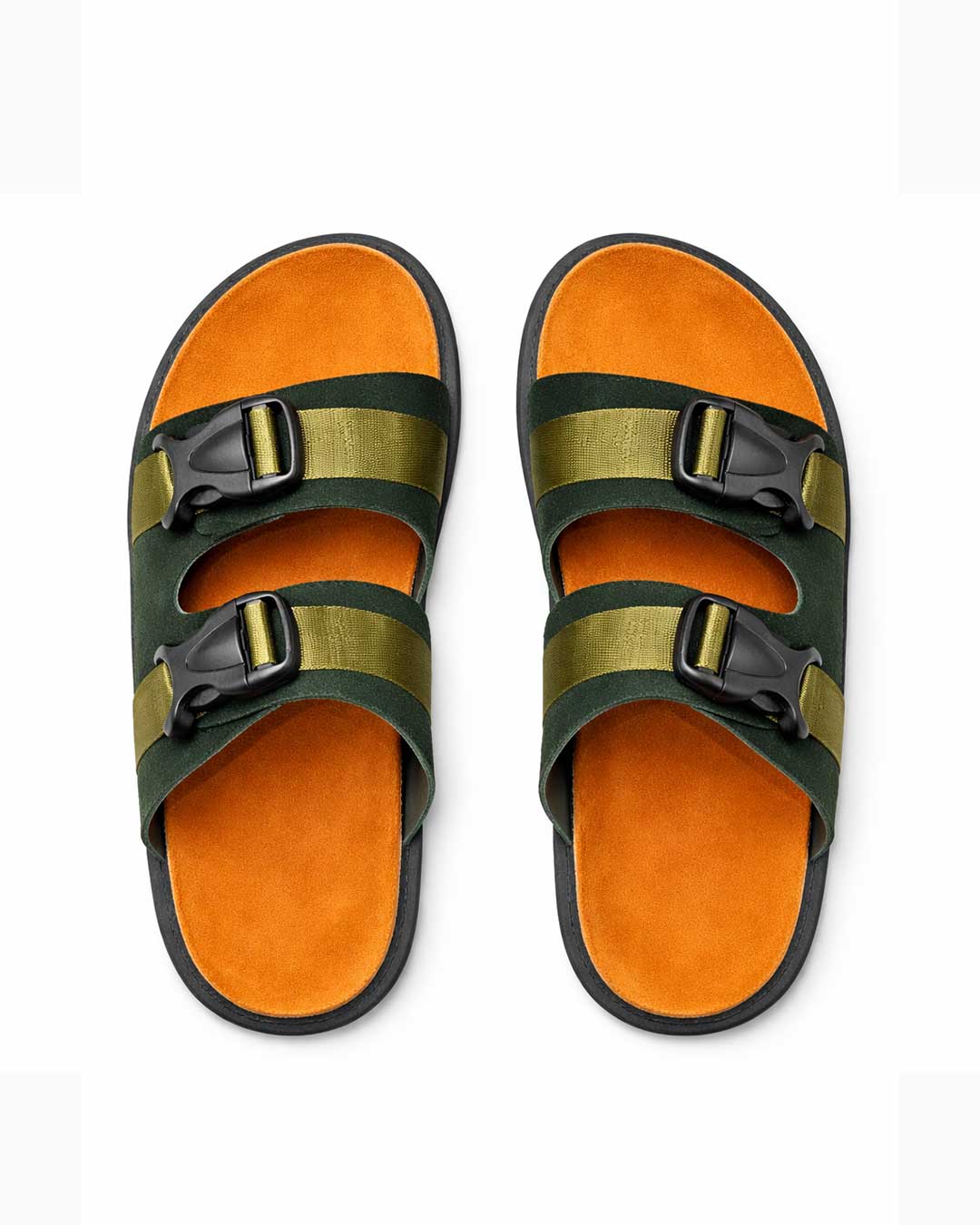Men’s Nomad Strap Slides – Dark Green