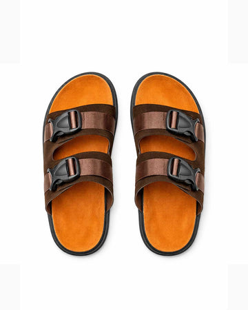 Men’s Nomad Strap Slides – Brown